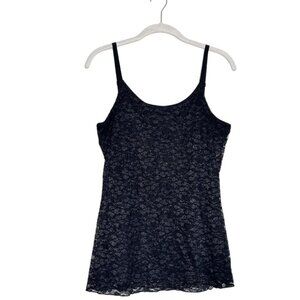 Maurices Women's Shimmer Lace Camisole in Black - Size Medium